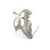 Metal 1990s Mikimoto Estate Akoya Pearl Brooch Pin Sterling Silver For Sale - Image 7 of 9