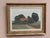 Original Vintage Scandinavian Oil on Canvas – “Landscape with Houses and Trees” by William Fleetwood (1915–1993) – Signed...