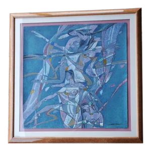 Yamin Young, Serigraph Signed & Numbered "Sirens Song" 93/275 Framed 1980s
