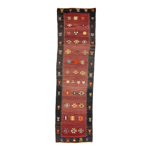 Vintage Turkish Kilim Runner For Sale