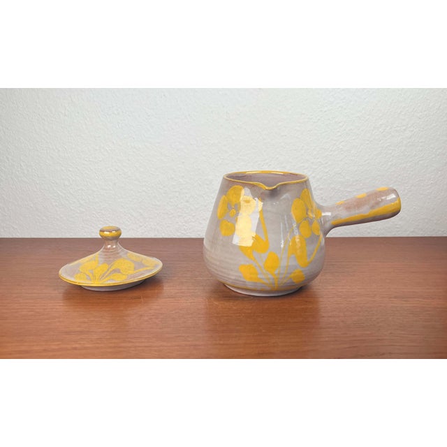 Vintage Italian Japanese Style Pottery Teapot from Cerasarda Fatto a Mano, 1970s, in Very Good conditions. Designed 1970...