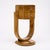 French Art Deco Burled Ash Side Table With Architectural U-Form Base For Sale - Image 4 of 9