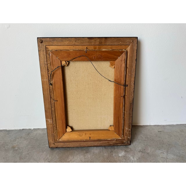 1960s Vintage Nude Woman Mixed Media Oil on Canvas Painting by Lester Russian For Sale - Image 12 of 12