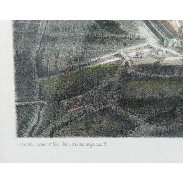 Glass 19th Century Félix Benoist Lithograph "Paris Under Francis I" For Sale - Image 7 of 12