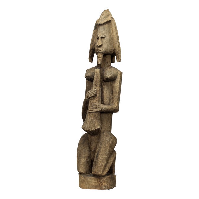 African Artist, Dogon Female Sculpture, 1970s, Wood For Sale
