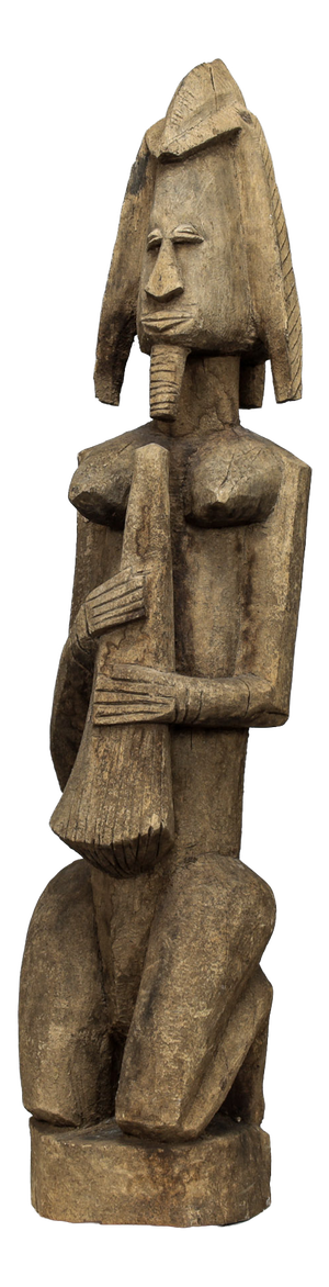 African Artist, Dogon Female Sculpture, 1970s, Wood
