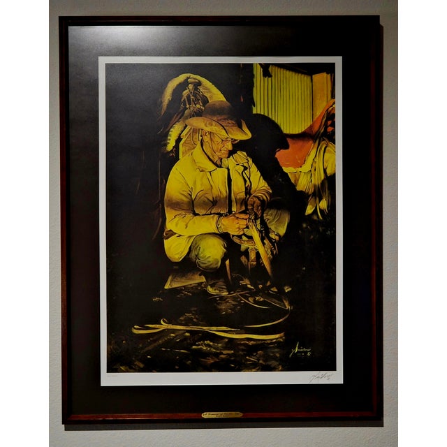 1970s "A Remnant of Another Time" Lithograph. Signed and Numbered by Gordon E. Snidow. Limited Edition., Framed For Sale - Image 13 of 14