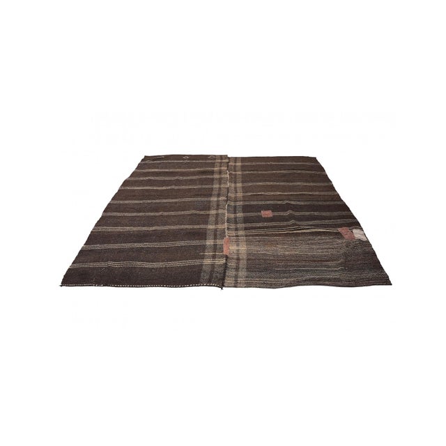 Mid-Century Modern Square Vintage Unique Turkish Kilim Rug - 9`0″ X 9`2″ For Sale - Image 3 of 6