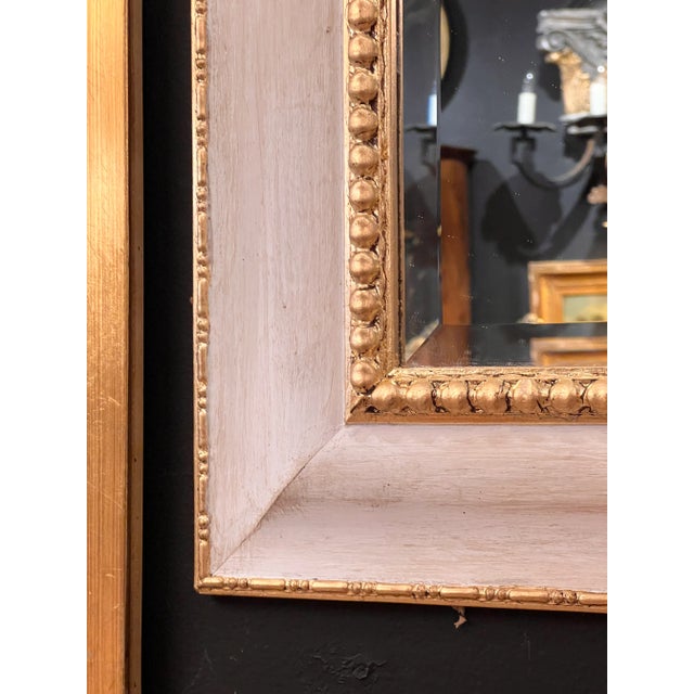 Italian Grotto Style Painted and Parcel Gilt Framed Wall Mirror With ...