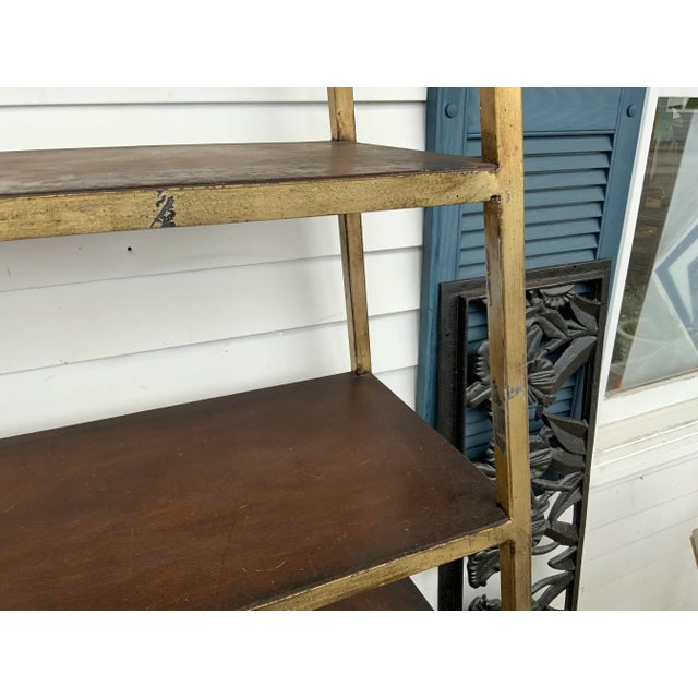 Brown Mid 20th Century Rustic Industrial Self For Sale - Image 8 of 11