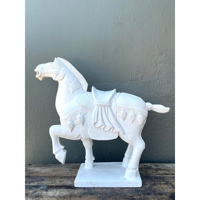 Vintage Cast Concrete Emperor Horse For Sale - Image 11 of 12