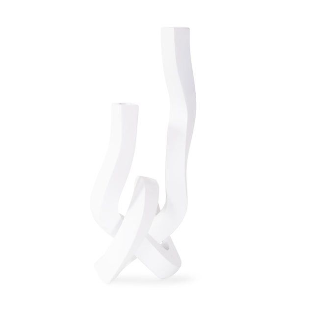 Kenneth Ludwig Chicago Danner Abstract Double Candle Holder/Vase For Sale - Image 4 of 11
