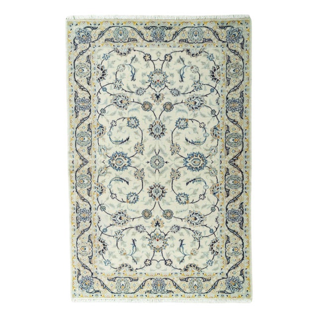 Vintage Hand-Knotted Kashan Rug For Sale