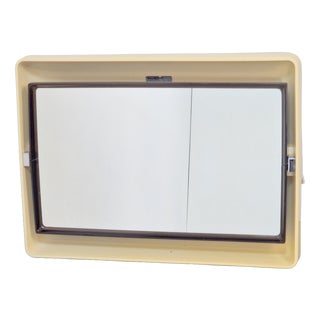 Vintage Rectangular Backlit Mirror from Allibert, France, 1970s For Sale