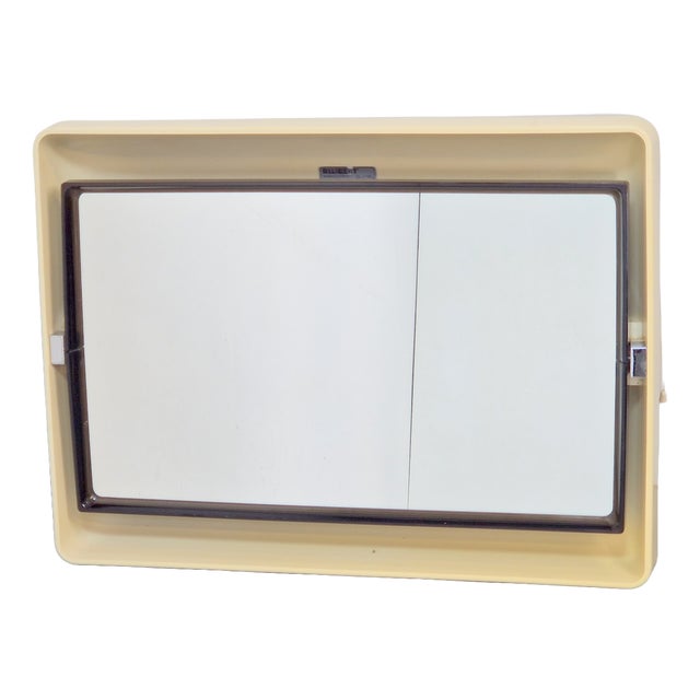 Vintage Rectangular Backlit Mirror from Allibert, France, 1970s For Sale