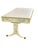 Faux Bamboo Blue and Creme Toile De Joy Chinoiserie Large Leather Top Executive Desk For Sale - Image 4 of 12
