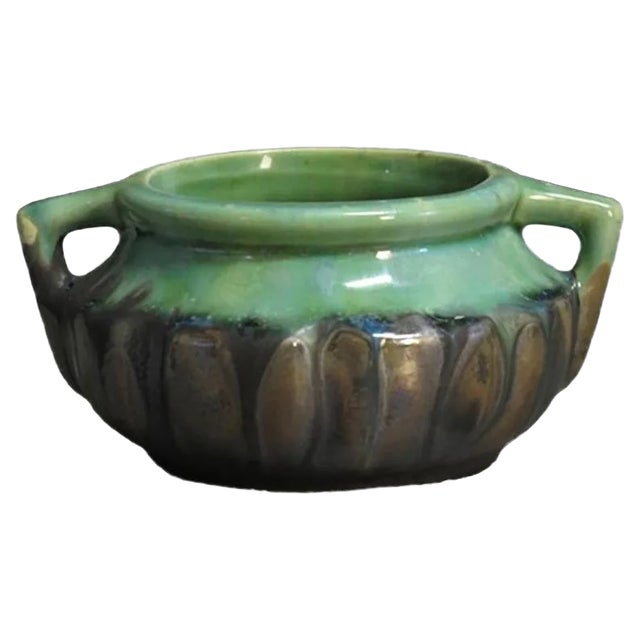 Jugendstil Hand Painted Ceramic Bowl by Gilbert Méténier For Sale