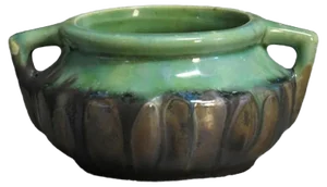 Jugendstil Hand Painted Ceramic Bowl by Gilbert Méténier