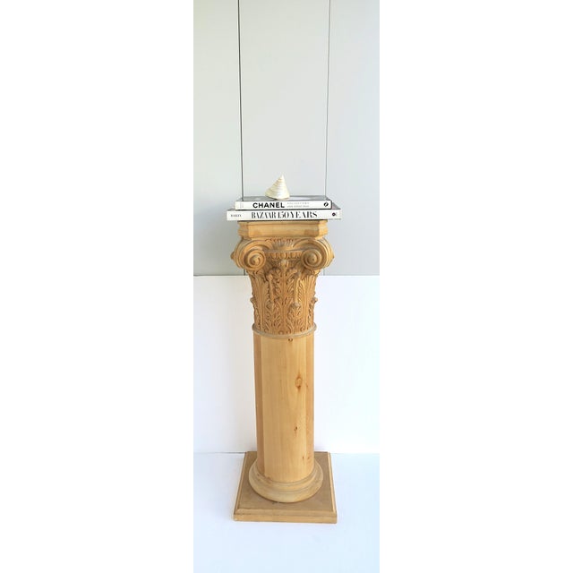 Column Pedestal Stand, Greco-Roman Style, Late-20th Century For Sale - Image 4 of 11