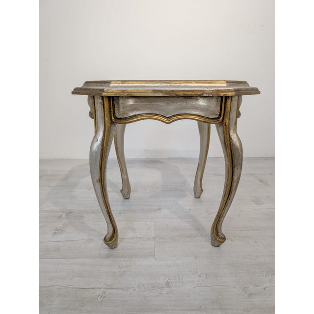 Wooden Coffee Table with Glass Top For Sale - Image 5 of 15