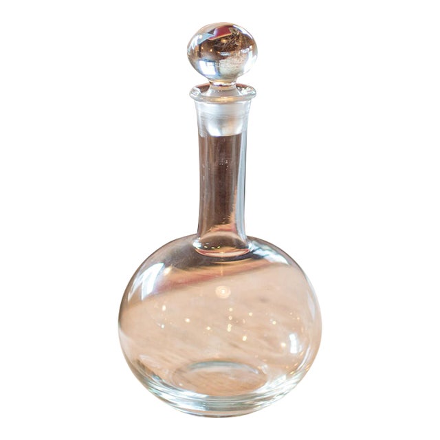 1960's Vintage Medium Body Wine Decanter For Sale