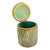C. 1950s Vintage MCM Italian Alabaster Box in the Style of Fratelli Coppini & Angelo Pinna – Green Onyx & Turquoise Hues With Brass Hinged Lid For Sale