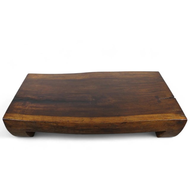 Single Slab Water Fall Living Edge Coffee Table For Sale - Image 10 of 10