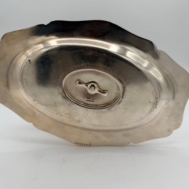 Metal Antique French Christofle Silver Plate Sauce Boat With Underplate, Circa 1905 For Sale - Image 7 of 9
