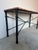 Metal 1980’s Vintage Brutalist Metal Console Table With Breccia Pernice Marble Top For Sale - Image 7 of 12
