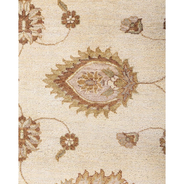Traditional Oushak, One-of-a-Kind Hand-Knotted Area Rug - Ivory, 9' 2" x 12' 1" For Sale - Image 3 of 8