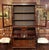 George III, dated 1774, bureau bookcase, English. Splendid quality with superb mahogany timbers. Boxwood line inlays along...