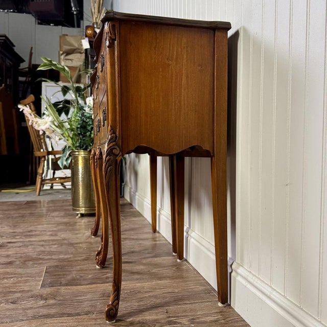 Vintage Ca. 1930s Ornate French Provincial Nightstands, Pair For Sale - Image 9 of 18