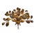 Hans Kogl Style Golden Leaves Wall Lamp For Sale - Image 3 of 3
