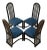 Postmodern Dining Chairs, 1980s, Set of 4 For Sale