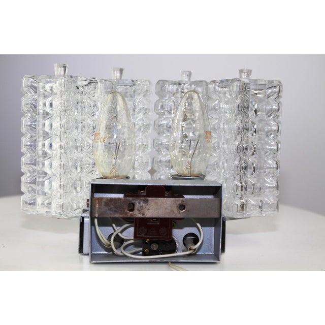 Cubist Wall Lights from Stölzle, 1960s, Set of 2 For Sale - Image 14 of 18