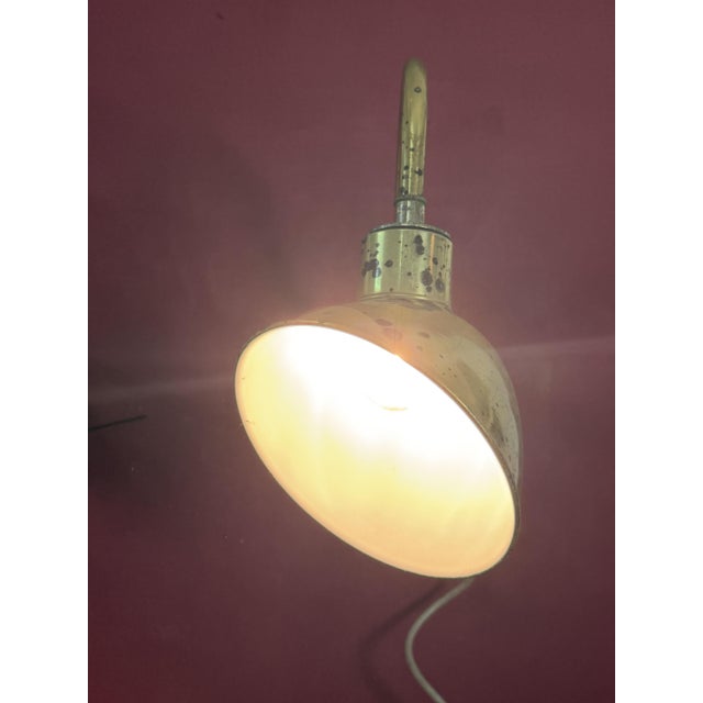Large Industrial Wall Lamps with Adjustable Parabola Arm in Brass, 1950s, Set of 2 For Sale - Image 12 of 18