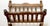 Victorian Vintage Walnut Victorian English, American Turned Wood Magazine Rack For Sale - Image 3 of 7