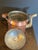 Copper 19th Century Hand-Hammered Copper & Brass Dovetail Tea Kettle For Sale - Image 8 of 8