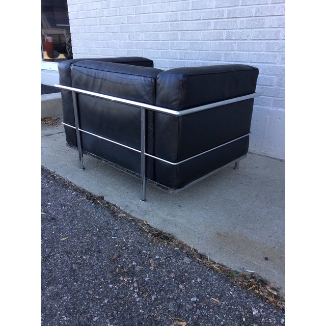 Vintage Lc3 Lounge Grand Chair Corbusier Style For Sale In Denver - Image 6 of 12