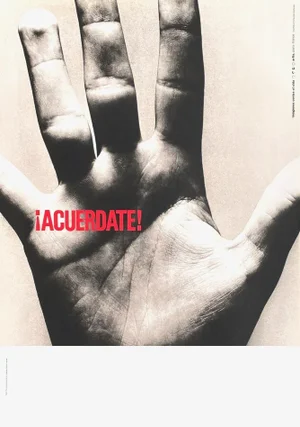 1994 Fernando Gutierrez Acuerdate ! Screen Print Poster