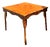 Vintage Light Bamboo Parquetry Game Table For Sale