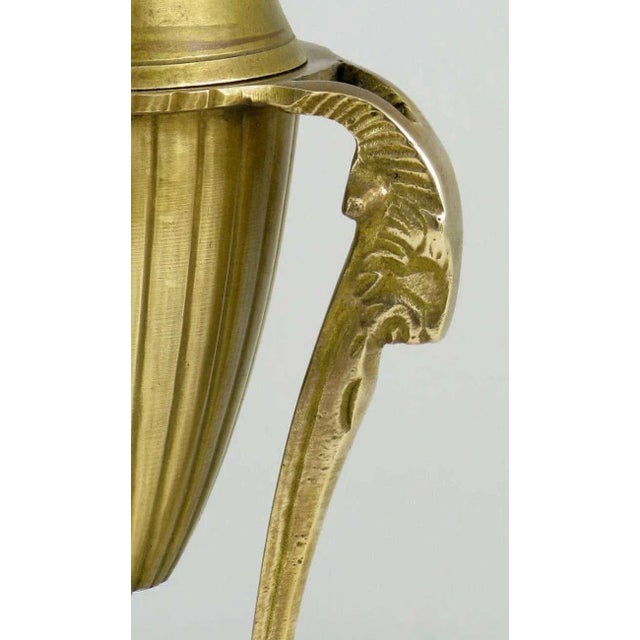 Brass Rams Heads & Hooves Empire Style Censers - a Pair For Sale In Chicago - Image 6 of 7