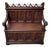Antique Neo-Gothic Chest Bench, 1880 For Sale