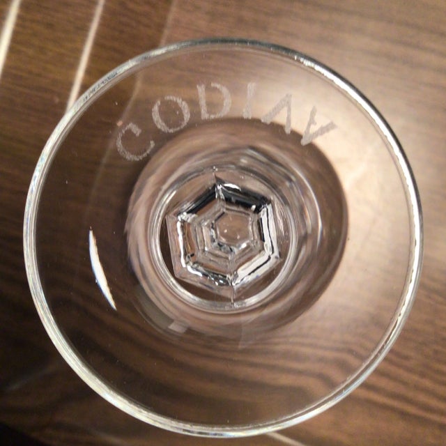 Godiva Cordials Etched Crystal Glasses - Set of 12 For Sale In Sacramento - Image 6 of 13