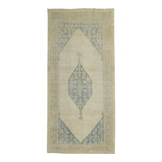 Early 20th Century Zabihi Collection Neutral Color Persian Tribal Wide Gallery Runner - 5'1" x 10'1" For Sale