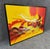 Mid-Century Modern Late 20th Century Large Modern Abstract Oil on Canvas in Red & Yellow For Sale - Image 3 of 11