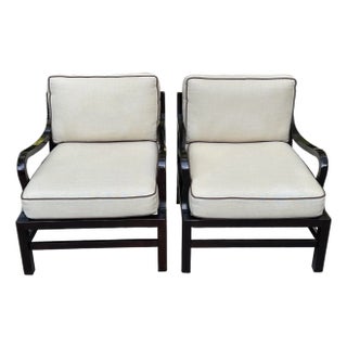 Pair of Lounge Chairs by Baker Furniture Company Designed by Laura Kirar For Sale