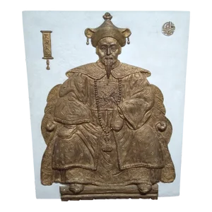 Chinese Export Relief of Seated Scholar in Style James Mont