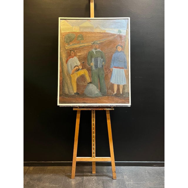 Jean Verdier, Circus Performers, Oil on Canvas For Sale - Image 7 of 12