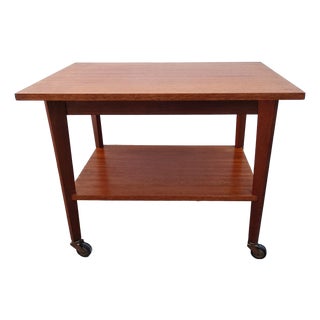 Vintage Teak Serving Trolley, 1950s For Sale